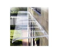 Clear Door Awning, Waterproof Polycarbonate Shelter for Outdoor Front Door Protection Against Rain and Sun