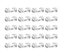 & Clear Double Hook Clips for Outdoor Strong Adhesive Backing for Smooth Surface Outdoor Lights Cafes Light Hooks Christmas Gutter Hangers