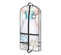 Clear Dress Bag - Multifunctional Waterproof Garment Protector, Transparent Costume Storage, Durable Dance Dress Organizer | Seasonal Organization Competition Costume Formal Wear Home Studio Closet Tr