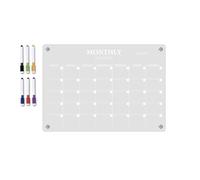 Clear Dry Erase Board Acrylic Magnetic Erase Calendar Whiteboard Fridge Magnet Planner Board Reusable Memo Bulletin Whiteboard