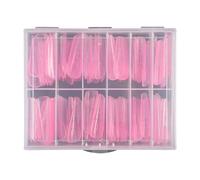 Clear Duals Form Acrylic Nails Systems UVS Gel Nails Mold Full Covers Fasle Nails Tip With Scale Manicure Pedicure Tool