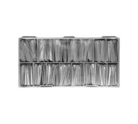 Clear Duals Forming Acrylic Nail Systems UVS Gel Nails Shapes Full Cover Fasle Tip with Scale Manicure Pedicure Tool Duals Shapes for Polygels UVS Gel for Toes