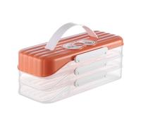 Clear Dumpling Storage Box With Manual Date Timer Stackable Freezer Container Portable For Organized Kitchen Use Household Freezer Organizers