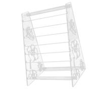 Clear Durable Jewelry Display Rack Versatile Bead Display Rack with Adjustable Shelves for Assortment Home Organization