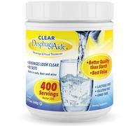 Clear DysphagiAide Thickener Powder, 400 Servings/Jar, Instant Liquid Thickener for Dysphagia, Pack of 1, 19.75 oz/jar