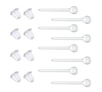 Clear Earrings for Sports,300 Pairs Clear Earring Pins and Earring Backs