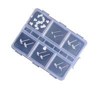 Clear Earrings Set For Sensitive Skin Comfortable Fit With Mushroom Head Backs For All Day Use Allergy Resistant Earrings
