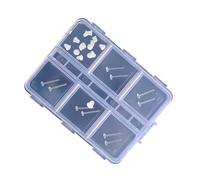 Clear Earrings Set for Sensitive Skin with Mushroom Head and Back Comfort Fit Perfect for All Day Use Resin Earrings, フリーサイズ