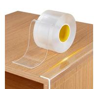 Clear Edge Protector Strip 20mm x 3M | 2mm Thick Soft Acrylic Safety Bumper Tape | Baby Proofing Corner Guard for Tables, Cabinets, Glass & Shelves | Transparent, Removable, No Residue | Child Safety