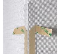 Clear Edge Protector Strip, L Shape Wall Corner Guards Corner Shield, Furniture Bumper Decor Cover Clear Corner Guard Plastic Self-Adhesive Corner Trim Strip, Clear Corner Protectors with Tapes (Size