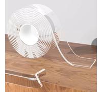 Clear Edge Protector Strip Sharp Edge Wrap Cover Tape,1.18 in x 13.12 FT,Self Adhesive Protective Bumper Guards for Cabinet Door Desk Glass Table Bed Furniture, Kitchen Countertop, Waterproof