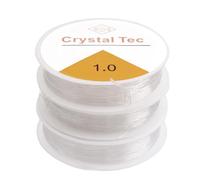 Clear Elastic for Bracelet Making,3 Rolls Crystal Bracelet String,0.6/0.8/1.0mm,for Jewellery making Beading & DIY Craft Projects String