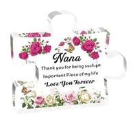 Clear Engraved Acrylic Puzzle-Shape Desk Decorations Present For Mom Christmas Anniversary Mom From Daughter