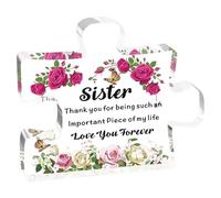 Clear Engraved Acrylic Puzzle-Shape Desk Decorations Present For Mom Christmas Anniversary Mom From Daughter