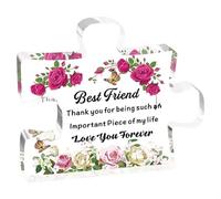 Clear Engraved Acrylic Puzzle-Shape Desk Decorations Present For Mom Christmas Anniversary Mom From Daughter
