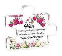 Clear Engraved Acrylic Puzzle-Shape Desk Decorations Present For Mom Christmas Anniversary Mom From Daughter