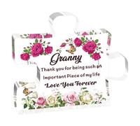 Clear Engraved Acrylic Puzzle-Shape Desk Decorations Present For Mom Christmas Anniversary Mom From Daughter