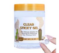 Clear Exhibit Gel,Shock-Absorbing Reusable Putty - Exhibits Fixing Gel for Museum | for Antique Wood Glass Display Cases Sculpture Base Artifact Mounting Counter Jewelry
