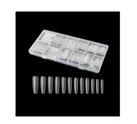 Clear Extra Long Nail Tips, 240 Pcs Long T-shape Clear False Nails, Full Cover Press On French Fake Nail Tips Set for Professional Manicure Salons & DIY Art