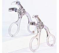 Clear Eyelash Curler Set, Plastic, Small and Large Sizes, 2 Pack