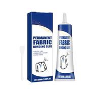 Clear Fabric Glue, Strong Fabric Waterproof Glue, Super Glue Fabric Adhesive, Washable Fabric Repair Glue for Cotton, Denim, Leather, Polyester, All Fabrics