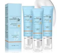 Clear Face Sunscreen SPF 50, Hydrating Sun Essence Oil-Free & Non-Sticky | Travel Size Invisible Sunscreen for Face, Broad Spectrum UVA/UVB Protection, Hydrating for Sensitive Skin (3)