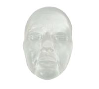 Clear Facial Injection Training Mannequin, PDO Thread Facelift Demonstration Head Model, Transparent Manikin Face Injection Model for Aesthetic Training