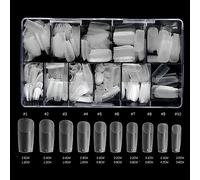 Clear False Nails 500pcs Nails Full/Half Covers Artificial False Nails Tips For Nails Extensions