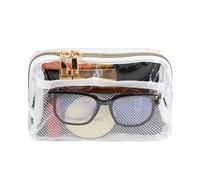 Clear Fanny Pack for Women & Men - Stadium Approved Waist Bag with Adjustable Strap, Transparent Crossbody Bag for Concerts, Sports, Travel & Running (White)