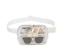 Clear Fanny Pack Women - Portable Transparent Sports Bag, Lightweight Adjustable Carrier Bag, Durable Transparent Running Bag, Running Bag for Men Running Women, Travel, White, see description, See