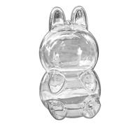Clear Figures Display Case With Chain Acrylic Protective Carrying For Plush Doll Acrylic Storage Keychains