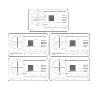 Clear Film Calibration Tool for Microscopes 0.1mm Calibration Ruler Slide for Student and Professional Use Micrometer Ruler