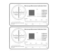 Clear Film Calibration Tool for Microscopes 0.1mm Calibration Ruler Slide for Student and Professional Use Micrometer Ruler