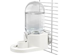 Clear Finches Food Container Automatic Bird Feeder Parakeet Water Dispenser Practical Seed Holder Drinking Cage Attachment Easy Monitoring Refillable Feeding Accessory Durable Construction | For Macaw