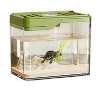 Clear Fish Tank Top Ventilation Hole Design Fish Tank Room Decorative Bowl with Colourful LED Lights for Homes or Offices