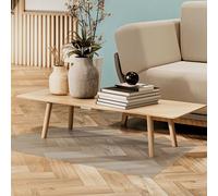 Clear Floor Protector 125 x 230 cm Thick Non Slip Waterproof PVC Floor Mat Durable for Office Chair Home, Transparent color