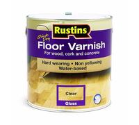 Clear Floor Varnish Gloss or Satin Finish Rustins For Wood or Other Hard Floors
