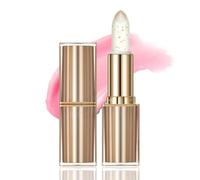 Clear Flower Jelly Lipstick,Magic Temperature Colour ChangingLipstick,Nutritious Moisturizer Gold Foil Color Changing Lipstick,Transfer-Proof Glossy Shine Gold Crystal Ph LipstickColor Changing