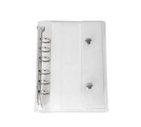 Clear Folder A6/A7 | 6-Ring Clear PVC Notebook Insert Sheet Folder Cover | Loose Leaf Portfolio Folder for Documents Photos Tickets Budget School Office Children Journal Scrapbook Photo Cards