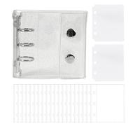 Clear Folder - Ring Binder Organizer | Storage Folder Presentation Folder File Holder for Diary Cards Receipts Tickets Small Accessories Students Teachers Office Professionals