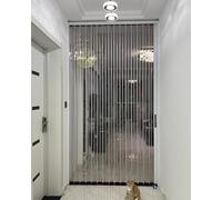 Clear Folding Door for Doorway Internal, Accordion Style Sliding Door No-Drill, Aluminum Alloy Divider Door Screen