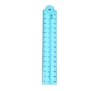 Clear Folding Ruler, Flexible Drawing Ruler, 0-12Inch, Blue