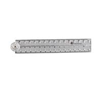 Clear Folding Rulers Drawing Ruler Clearly Centimeters Scale Measuring Length 0-30cm (0-12Inch) For Student Teacher Engineering Drafting
