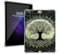 Clear for iPad Pro 13 Inch Case M4 2024 7th Gen, Ultra-Thin Lightweight with Soft TPU Bumpers, Shock & Drop Protection with Pencil Holder Case for iPad Pro 13 Inch Case M4, Tree Roots