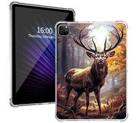 Clear for iPad Pro 13 Inch Case M4 2024 7th Gen, Ultra-Thin Lightweight with Soft TPU Bumpers, Shock & Drop Protection with Pencil Holder Case for iPad Pro 13 Inch Case M4, Deer Forest