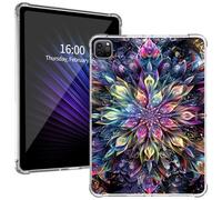 Clear for iPad Pro 13 Inch Case M4 2024 7th Gen, Ultra-Thin Lightweight with Soft TPU Bumpers, Shock & Drop Protection with Pencil Holder Case for iPad Pro 13 Inch Case M4, Stunning Flower