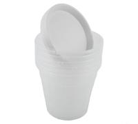 Clear for orchid Pots With Saucers 6 Pack 4.3 Inch PP Plastic Transparent | Multiple drainage holes enhance airflow Included saucers keep area tidy for durable lightweight PP plastic great for