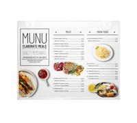 Clear Frame Paper Holder, 20 Packs Wall Mount Sign Holder, Acrylic Sign Holder with Mounting Screws and 3M Tape, 8.5x11 Clear Plastic Display Frame for Office Store Restaurant Home