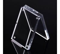 Clear Frameless Acrylic Photo Frame Magnetic Poster Display Stand(5.5x8.2cm)