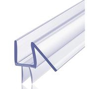 Clear Frameless Glass Shower Door Bottom Sealing Strip 19.68in 6-12mm Thick Durable Watertight Bottom Water Blocking Strip Stop Shower Splash and Create A Water Barrier (8mm)